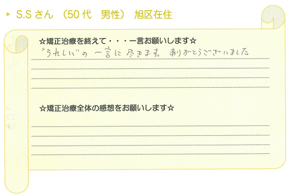 患者さまの声